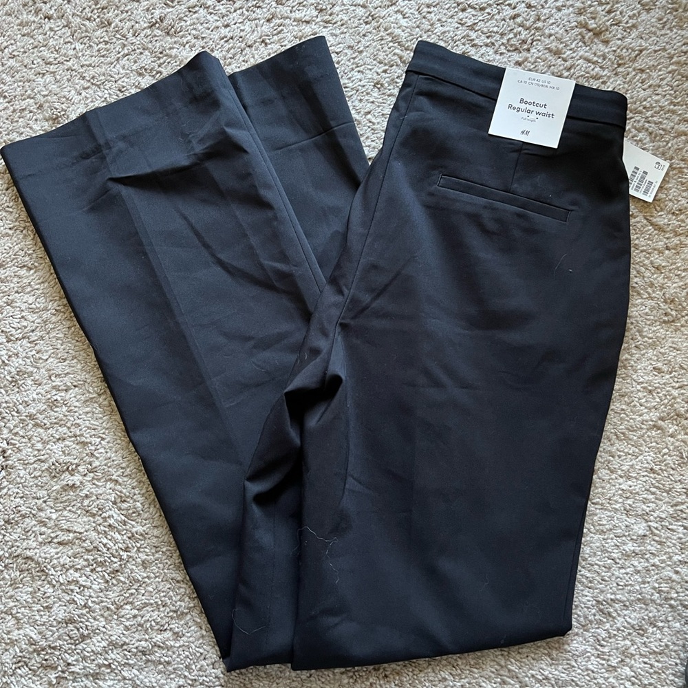 H&M Black Bootcut Pants